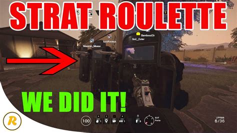 r6 siege strat roulette|r6 operator roulette.